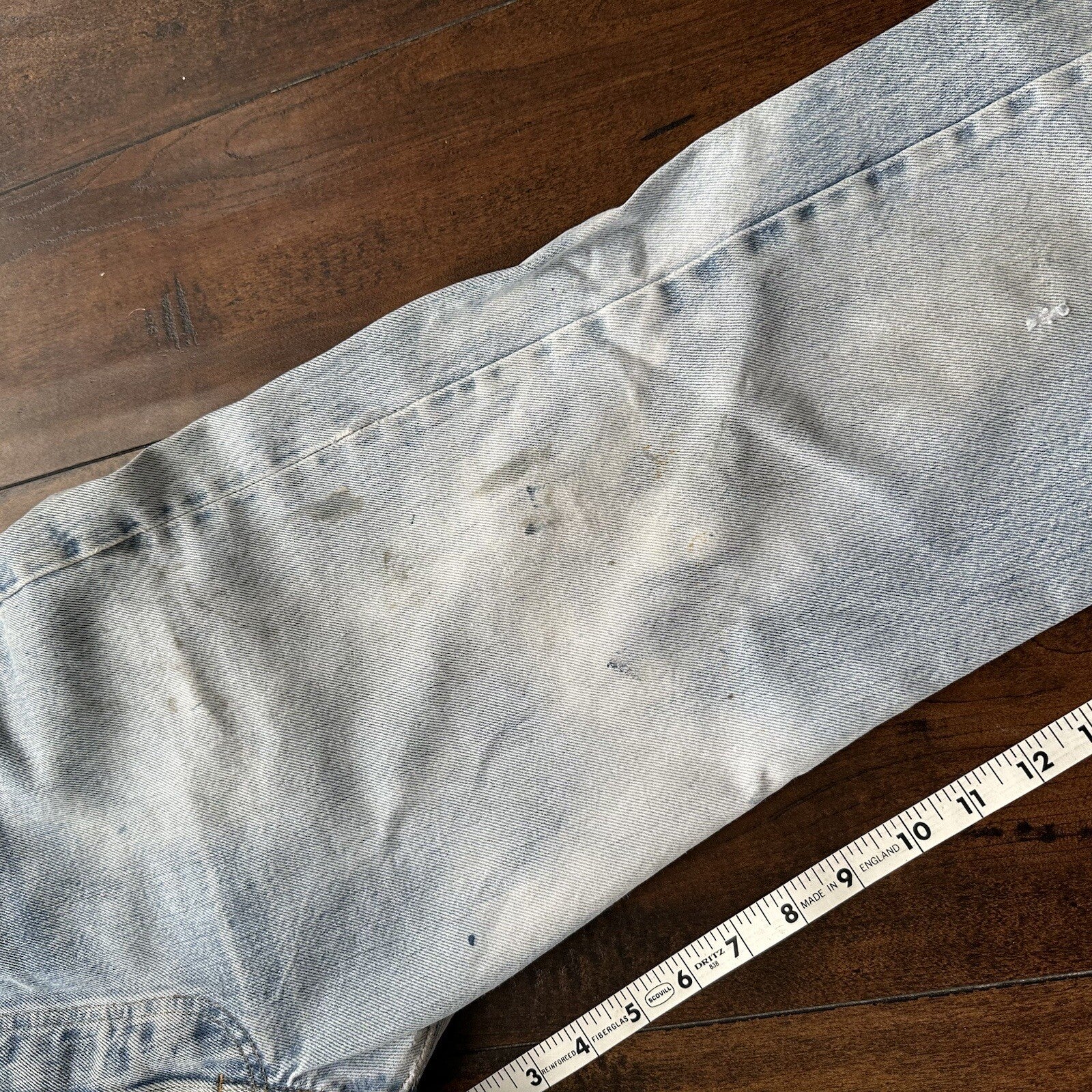 Levis Vintage 80s Redline Selvedge USA 501 XX Jeans Light Wash 33x34 Act 29x29