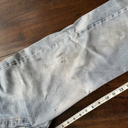 Levis Vintage 80s Redline Selvedge USA 501 XX Jeans Light Wash 33x34 Act 29x29