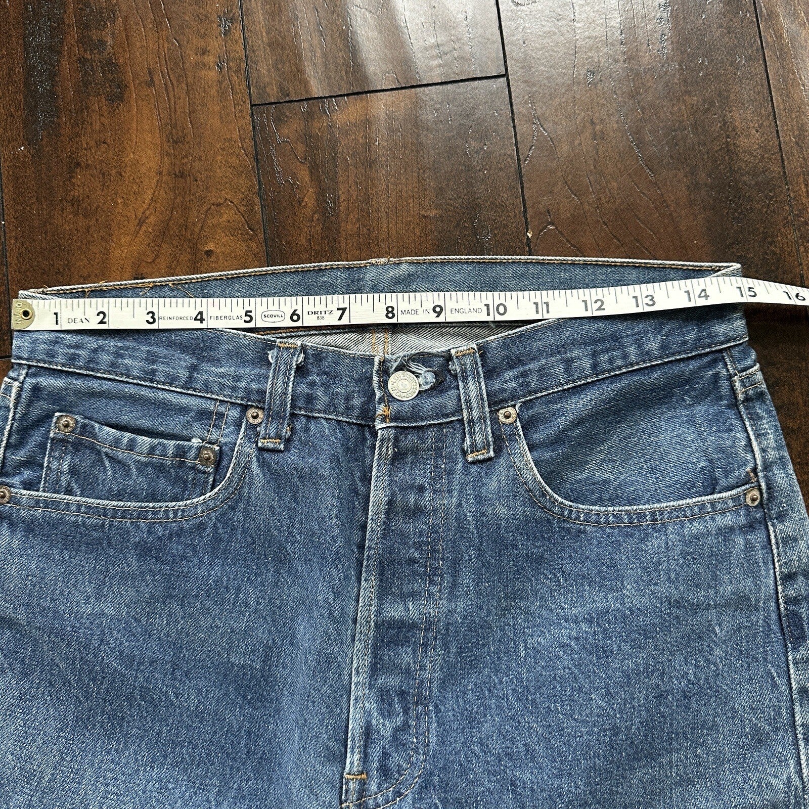 Levis Vintage 80s Redline Selvedge USA 501 XX Jeans 66 70s 32x34 Act 30x26