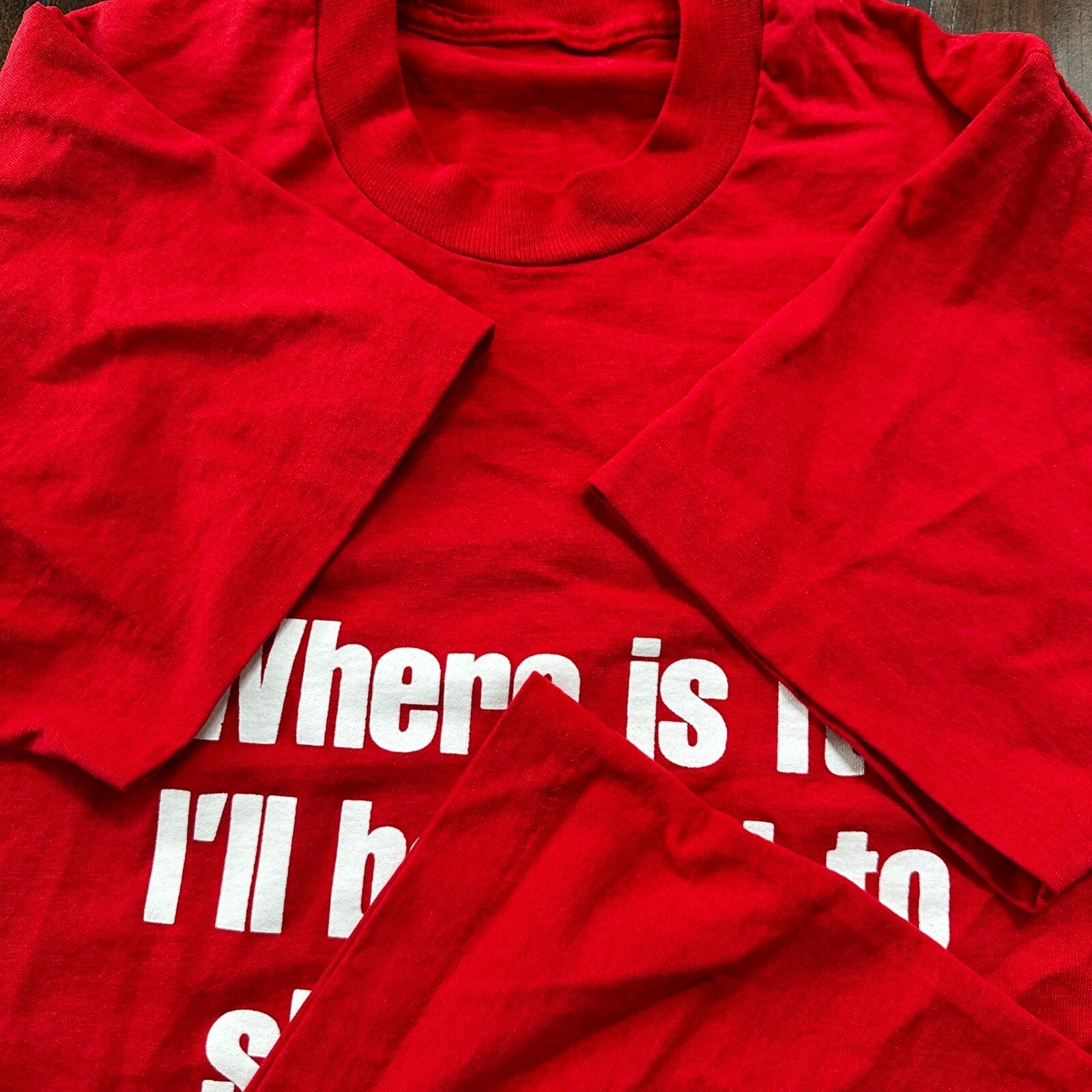 Fred Meyer Red VTG T Shirt 80s Single Stitch Funny Grocery Store Memorabilia