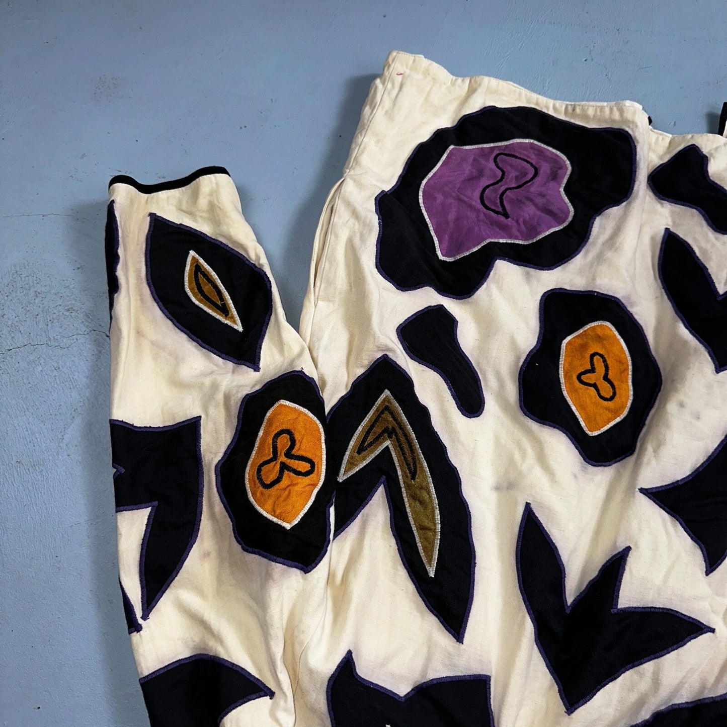 Victor Camarena Vintage 80s Cubist Patchwork Open Front Coat Hipster