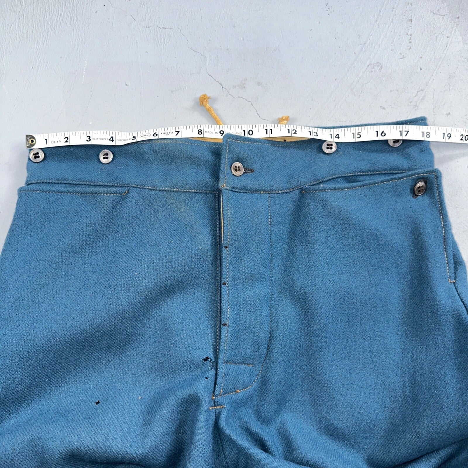 C&D Jarnagin Civil War Reenactment Uniform Sky Blue Wool Pants WWI Rare 38