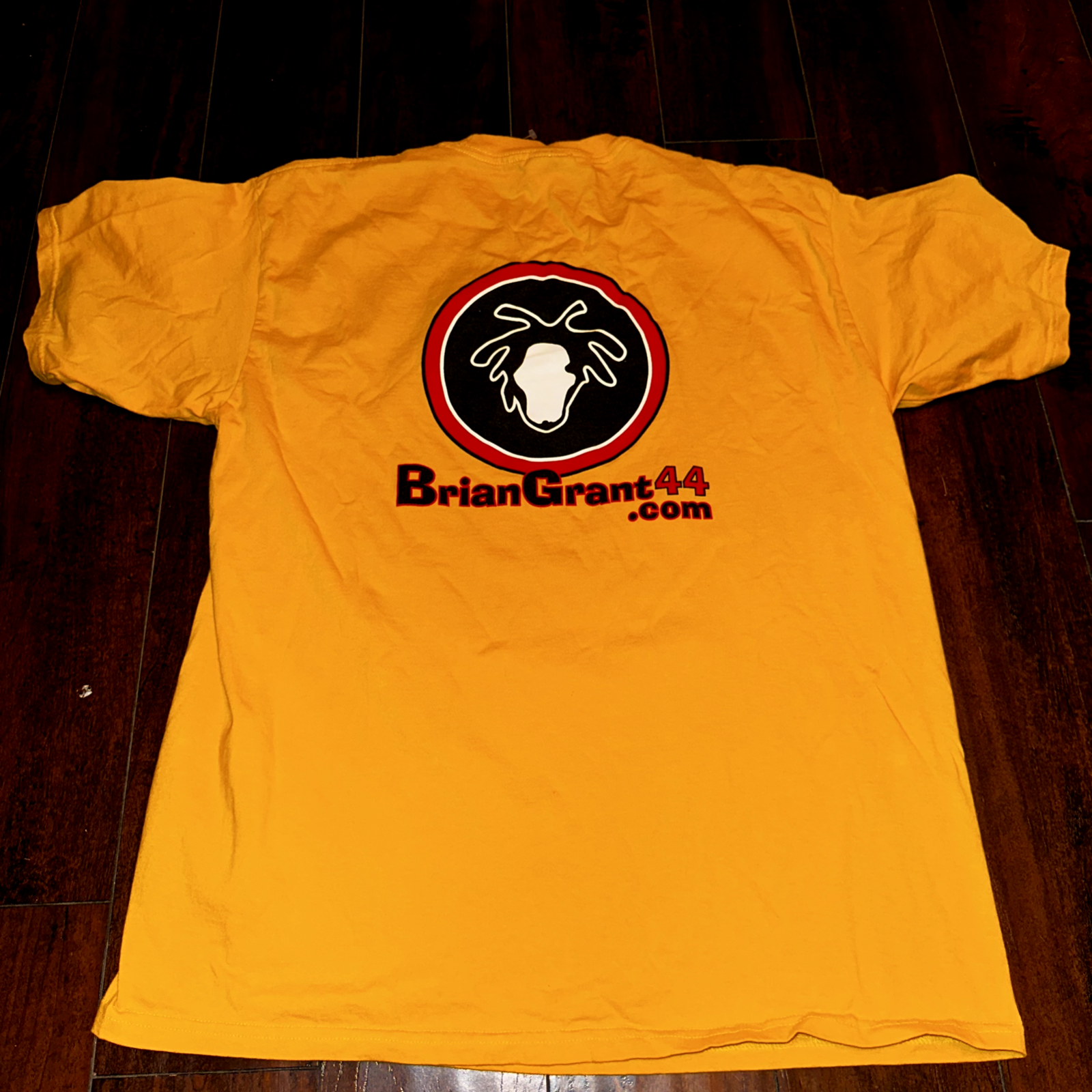 Nike USA Vintage T Shirt Yellow Center Swoosh Brian Grant Promo Gym Sports