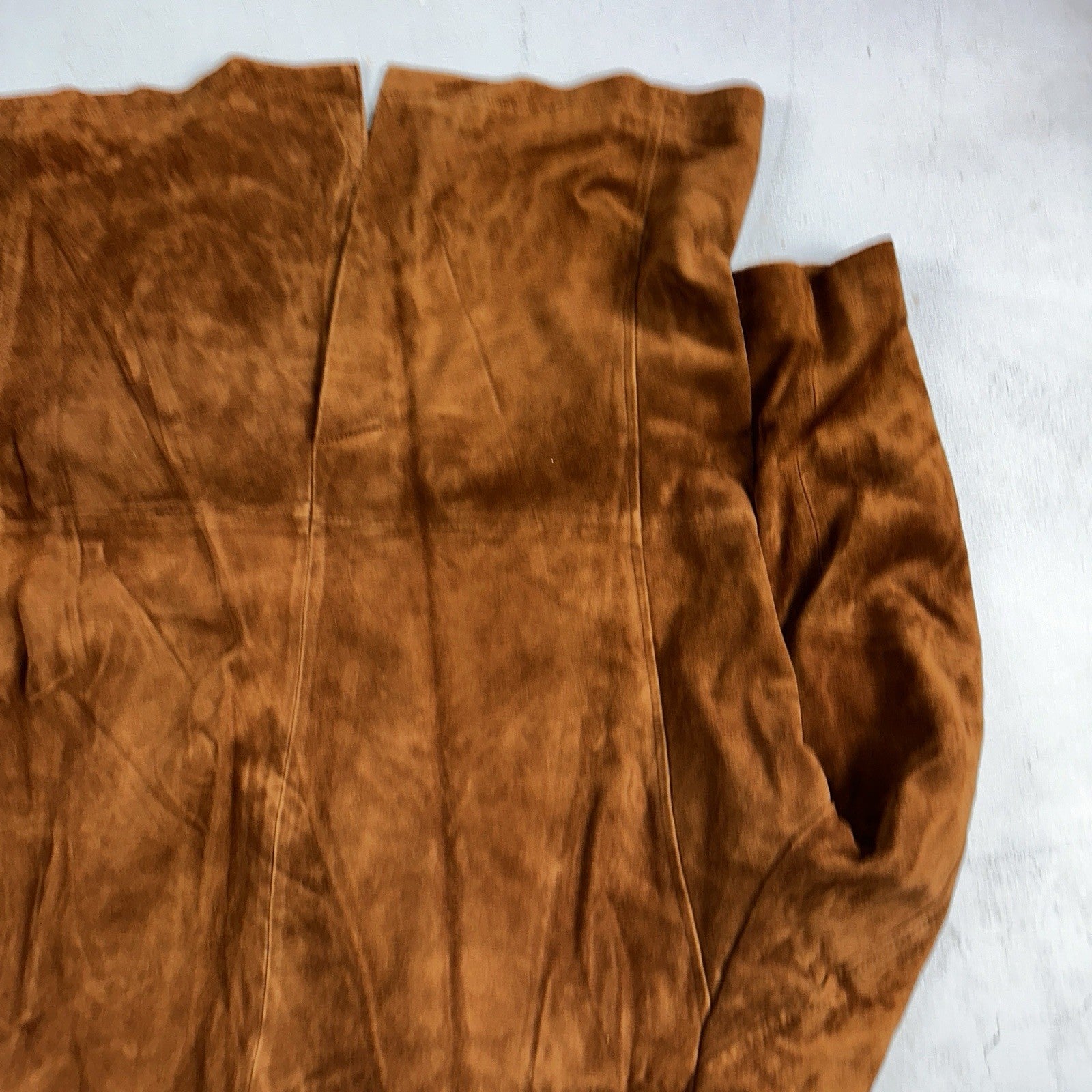 Orvis Mens 44 Suede leather blazer sport coat Lined jacket Brown Pockets