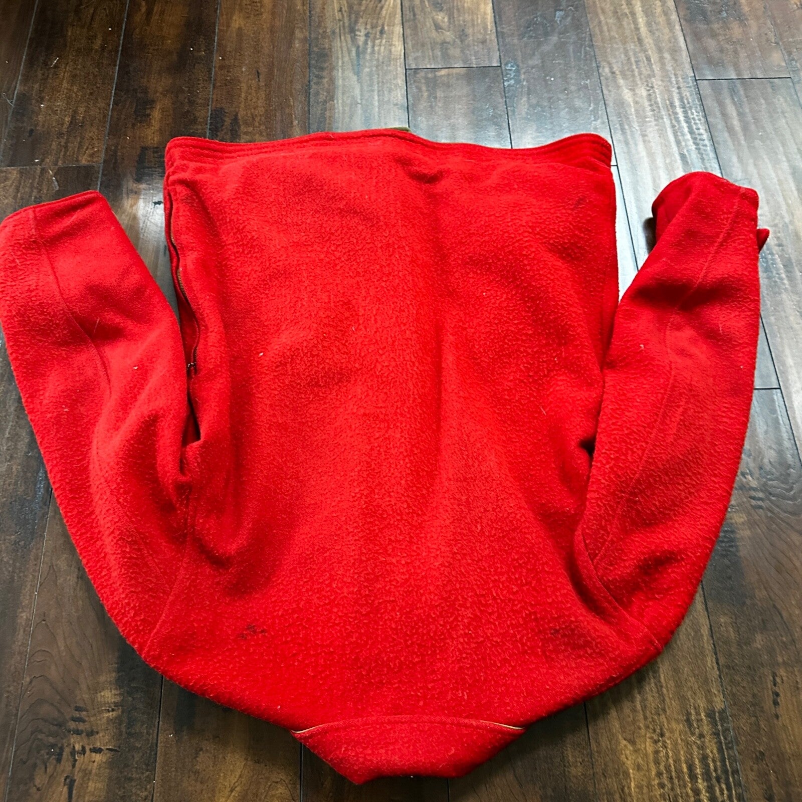 VTG 40s 50s Wool Western Coat Jacket Rockabilly Red Military Green WWII RARE