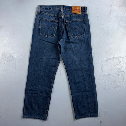 Levis 501 Vintage 90s USA XX Straight Leg Jeans Blue Med Wash 34x30 Act 32x27