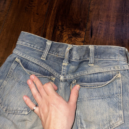 Bally True VTG 40s 50s Redline Selvedge Denim Jeans 1950s Levi’s Big E 27x30