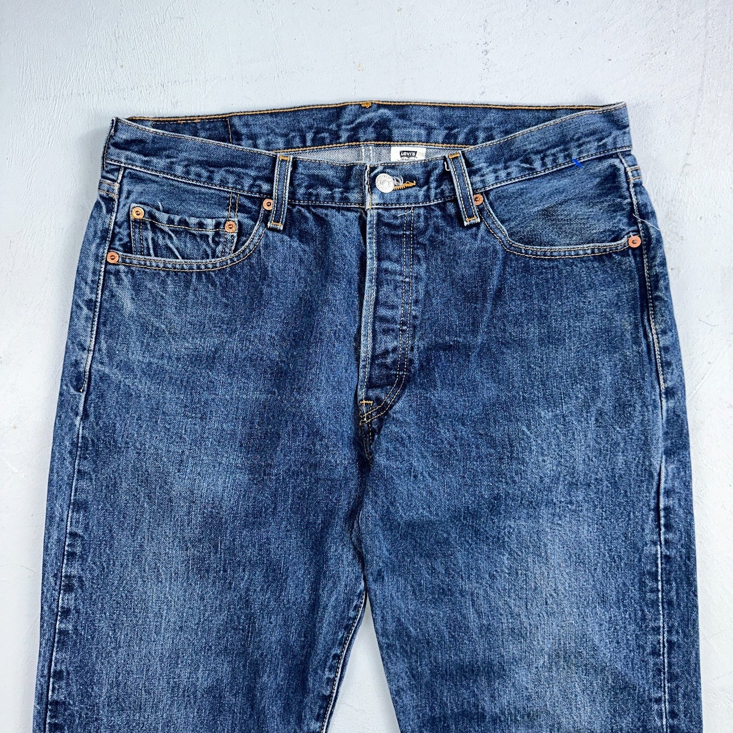 Levis 501 Vintage Y2K 90s XX Straight Leg Jeans Blue Med Wash 34X30 Act 33x30