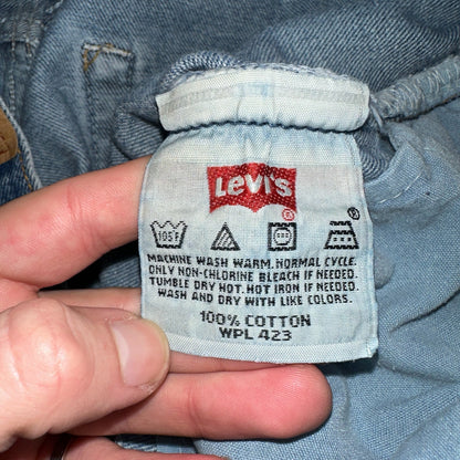 Levis 501 Vintage 90s Y2K XX Straight Leg Jeans Blue Light Wash 34x30 Act 31x29