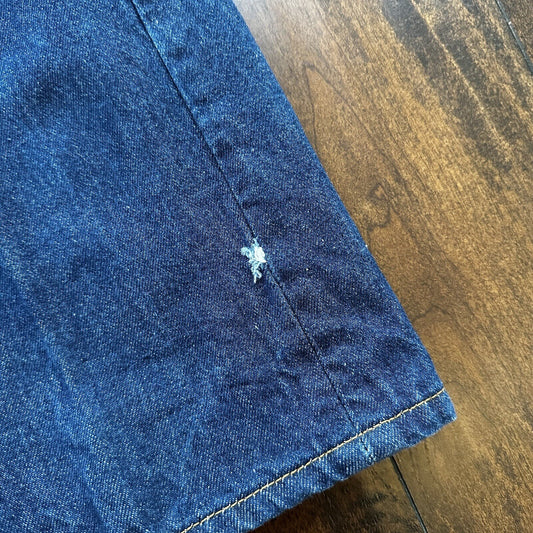 Vintage Y2K 90s Levis 501 XX Button Fly Dark Wash 35x34 Jeans Act 33x30