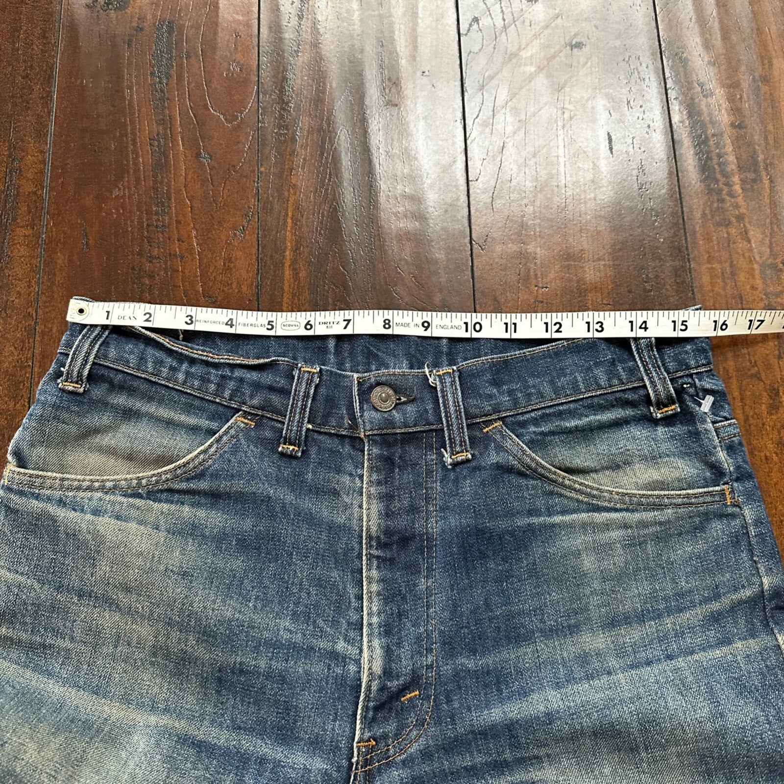 VTG 80s Levis Orange Tab 646 Bell Bottom Flares 33x31 Act 31x30 1980s 501