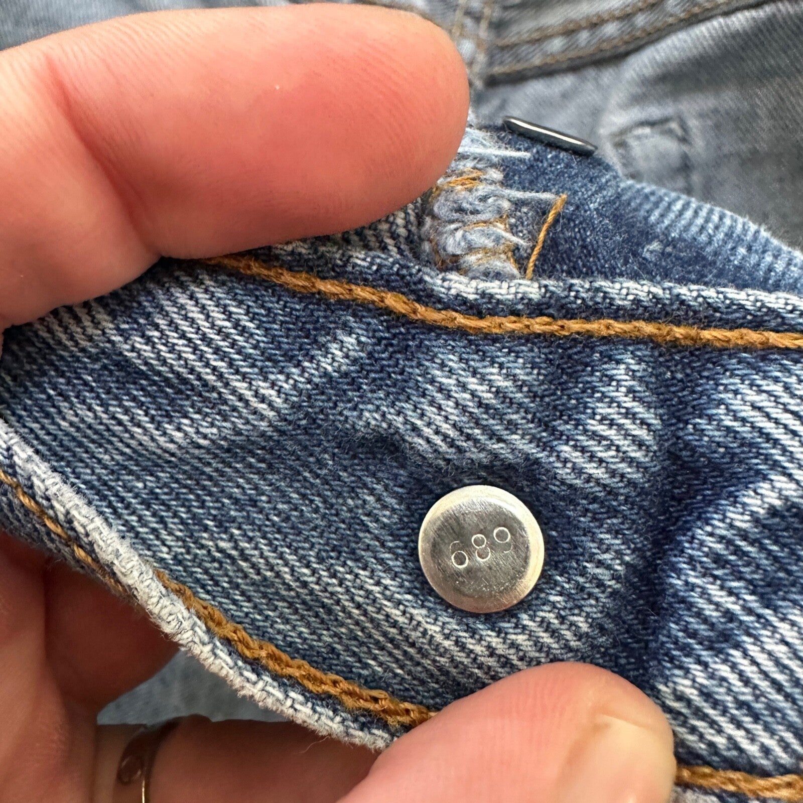 Levis 501 Vintage 90s Straight Leg XX Columbia Jeans 33x30 Light Wash Act 30x29