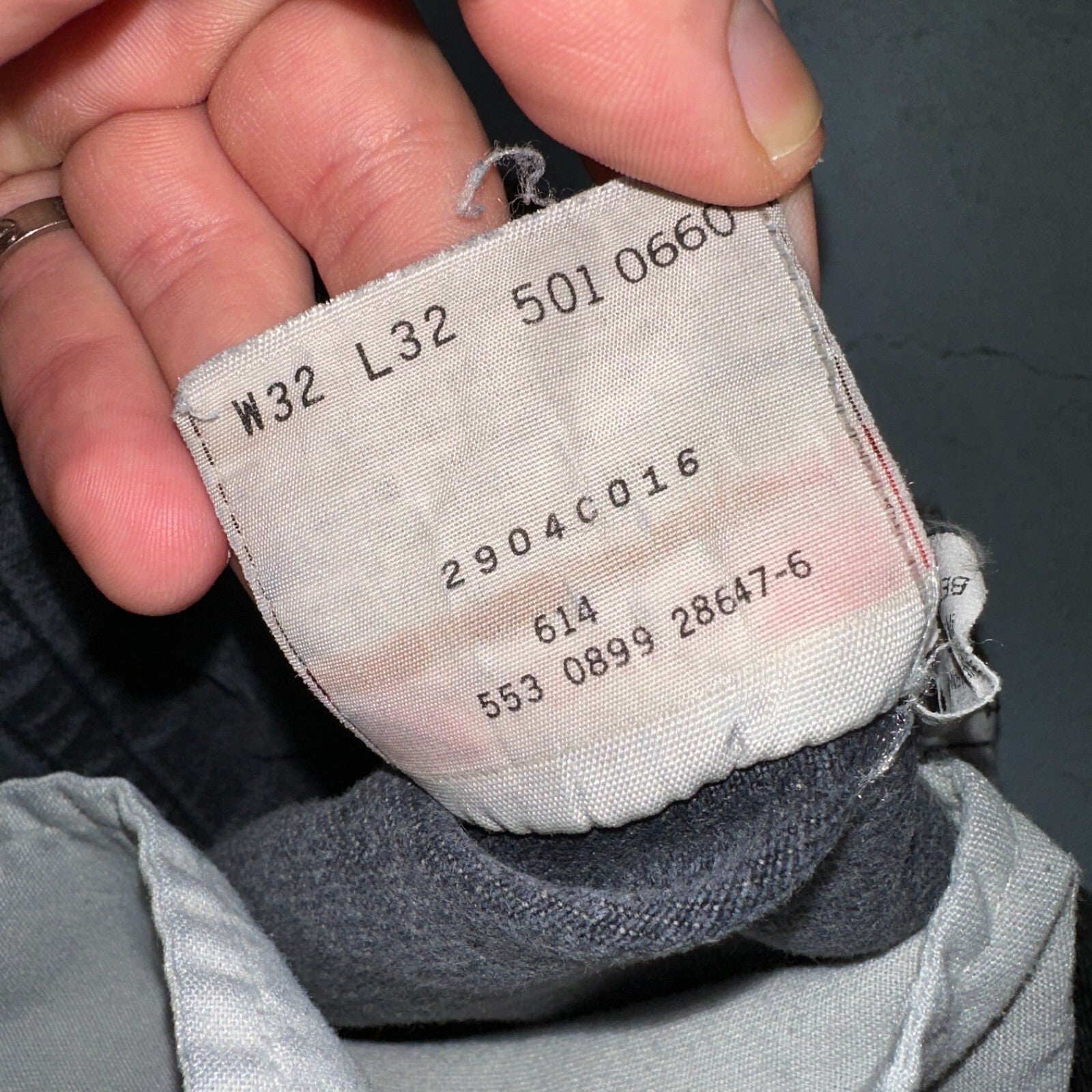 Levis 501 Vintage 90s USA XX Straight Leg Jeans Black Med Wash 32x32 Act 30x30