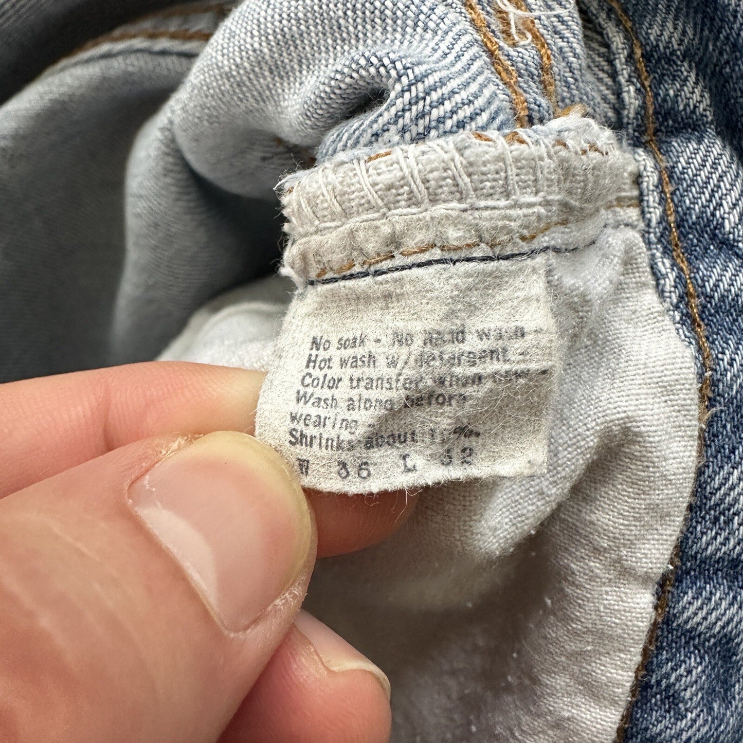 Levis Vintage 80s Redline Selvedge USA 501 XX Jeans 66 70s 36x32 Act 32x28