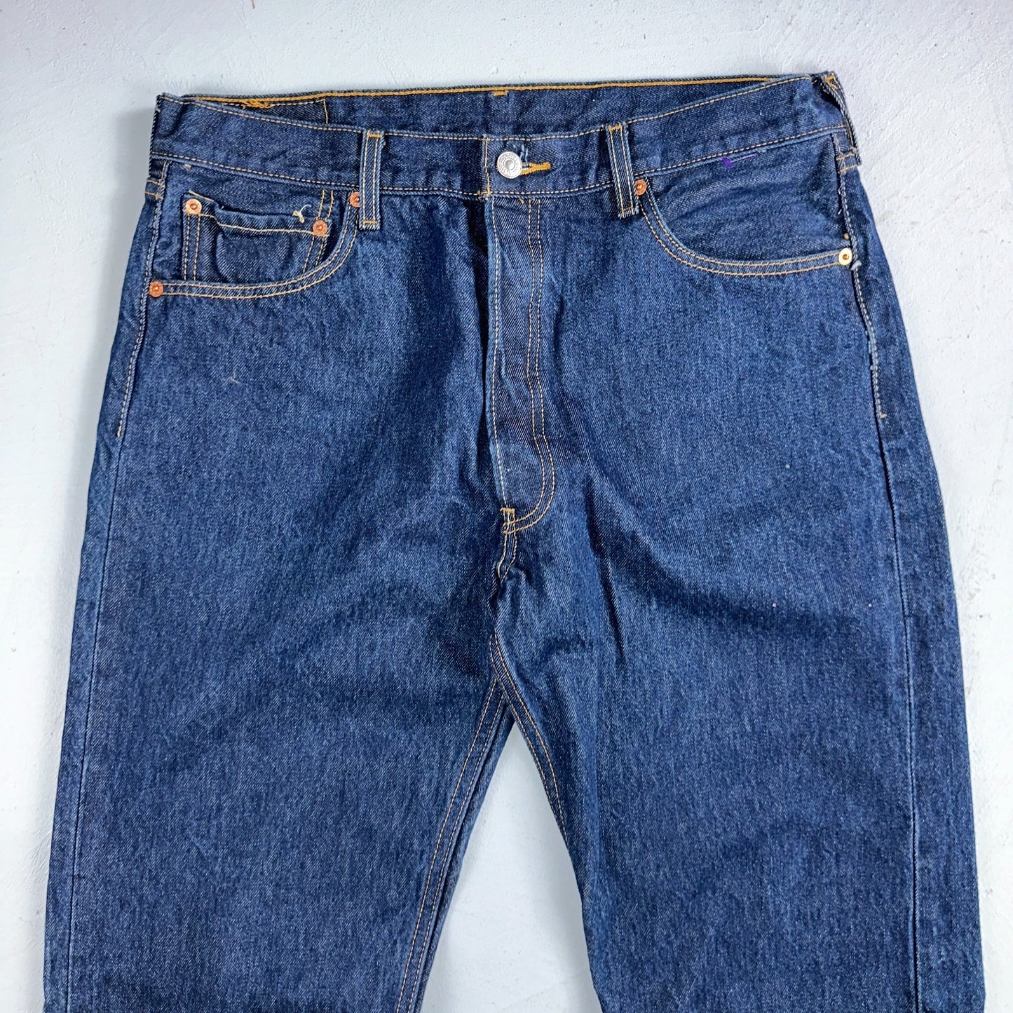 Levis 501 Vintage Y2K 90s XX Straight Leg Jeans Blue Dark Wash 36x40 Act 34x35