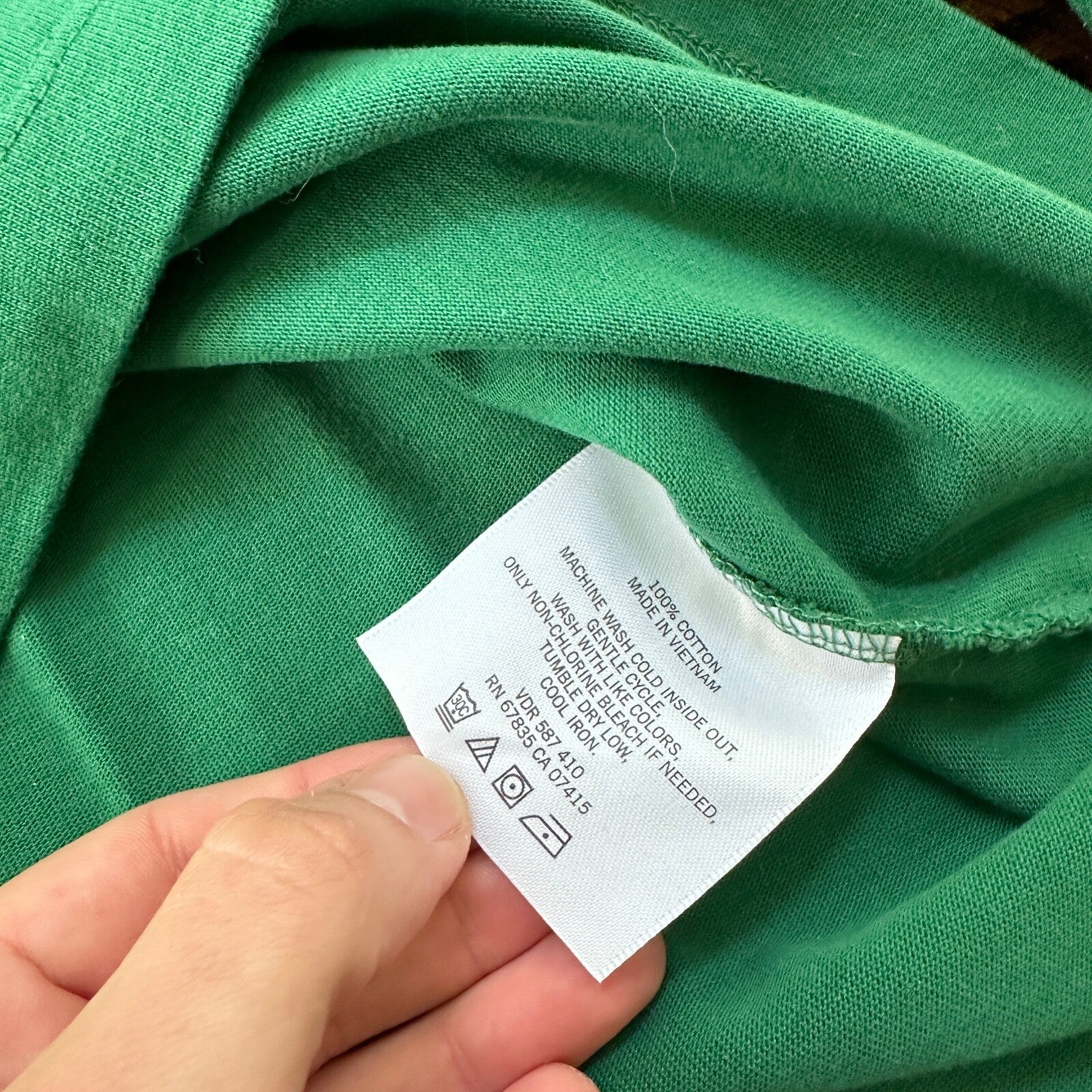 Nautica Men's Long Sleeve Classic Fit Green Polo embroidered logo M 100% Cotton