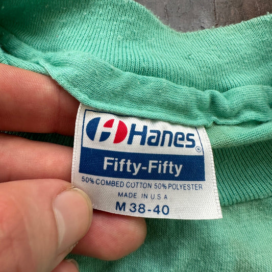 Sweet Talker Heartbreak Vintage T Shirt 80s Green Single Stitch Love Roses Cool