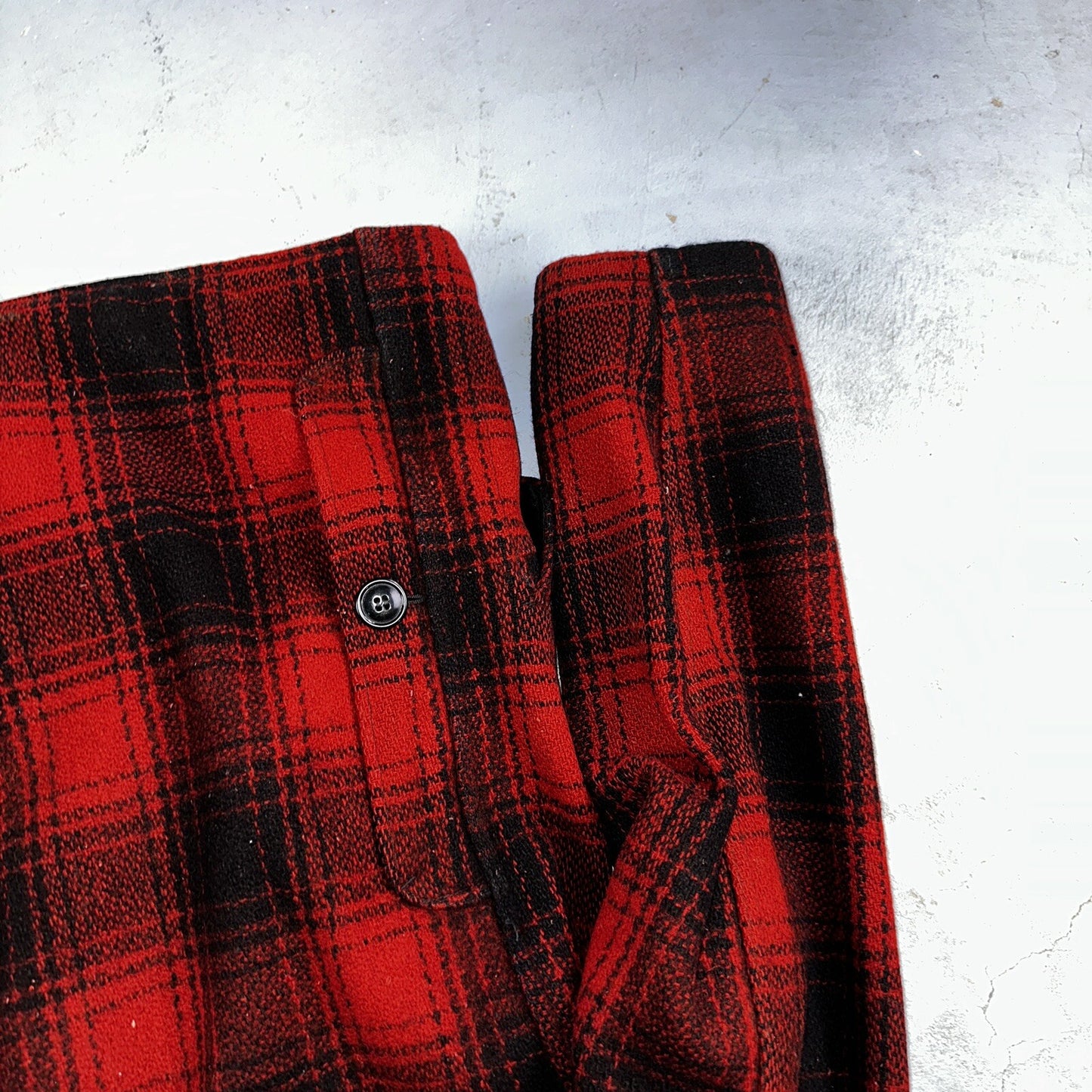 1950s Dryback Coat Wool Buffalo Plaid Heavy Hunting Jacket VTG Mackinaw 50s 40s