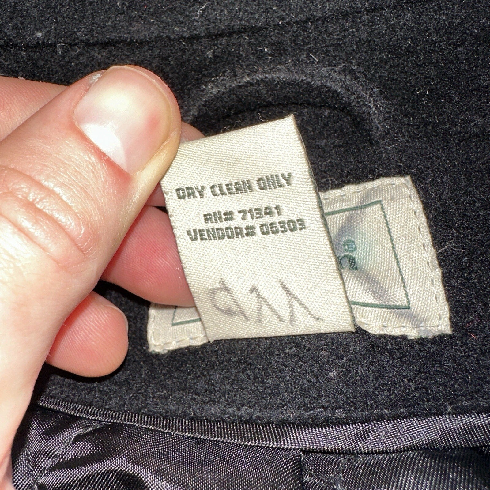 LL Bean Blue 100% Wool Pea Coat 3M Thinsulate Double Breasted Women’s Sz 10 VTG