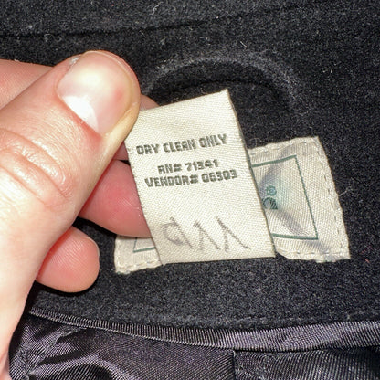 LL Bean Blue 100% Wool Pea Coat 3M Thinsulate Double Breasted Women’s Sz 10 VTG