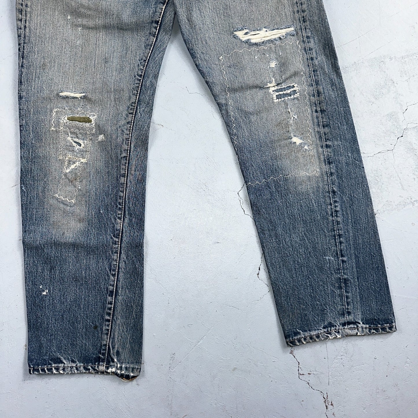 Vintage LEVIS 505 Jeans Big E 1960s Denim 30x26 USA 60s 501 502 Talon Zipper