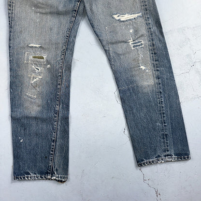 Vintage LEVIS 505 Jeans Big E 1960s Denim 30x26 USA 60s 501 502 Talon Zipper