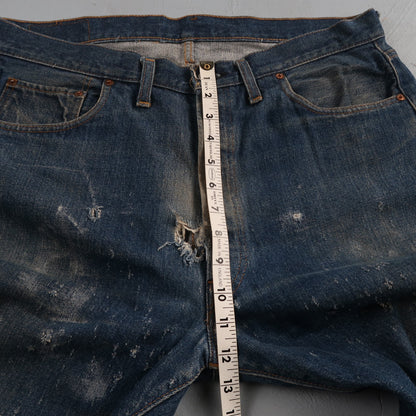 Levis 501 Vintage 70s SS Redline Selvedge USA XX Jeans Med Wash 38x32 Act 35x29
