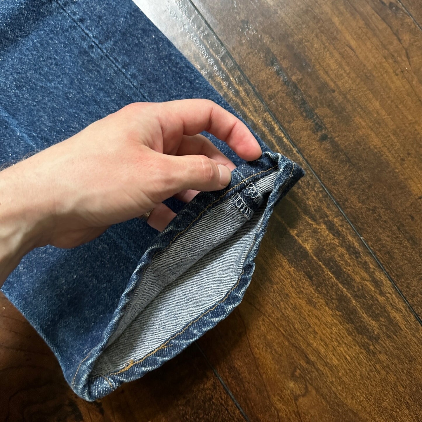 VTG 90s Levis 501 Button Fly 33x36 USA Tag Jeans Straight Wash Blue XX Act 30x31