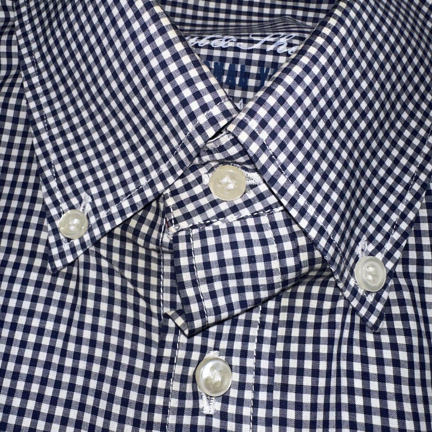 Paul & Shark Yachting Mens 44 Long Sleeve Button Down Shirt Checkered Hamptons