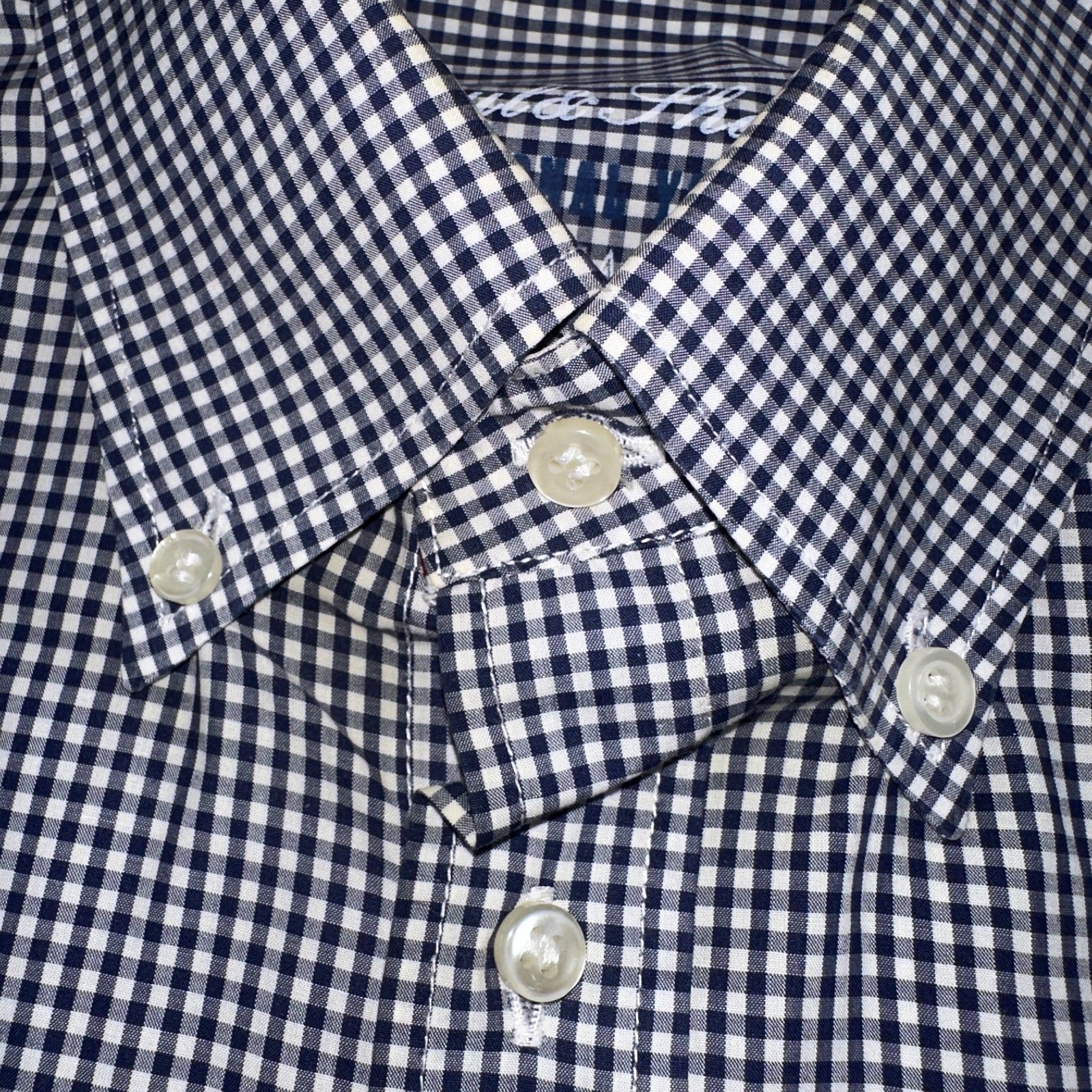 Paul & Shark Yachting Mens 44 Long Sleeve Button Down Shirt Checkered Hamptons