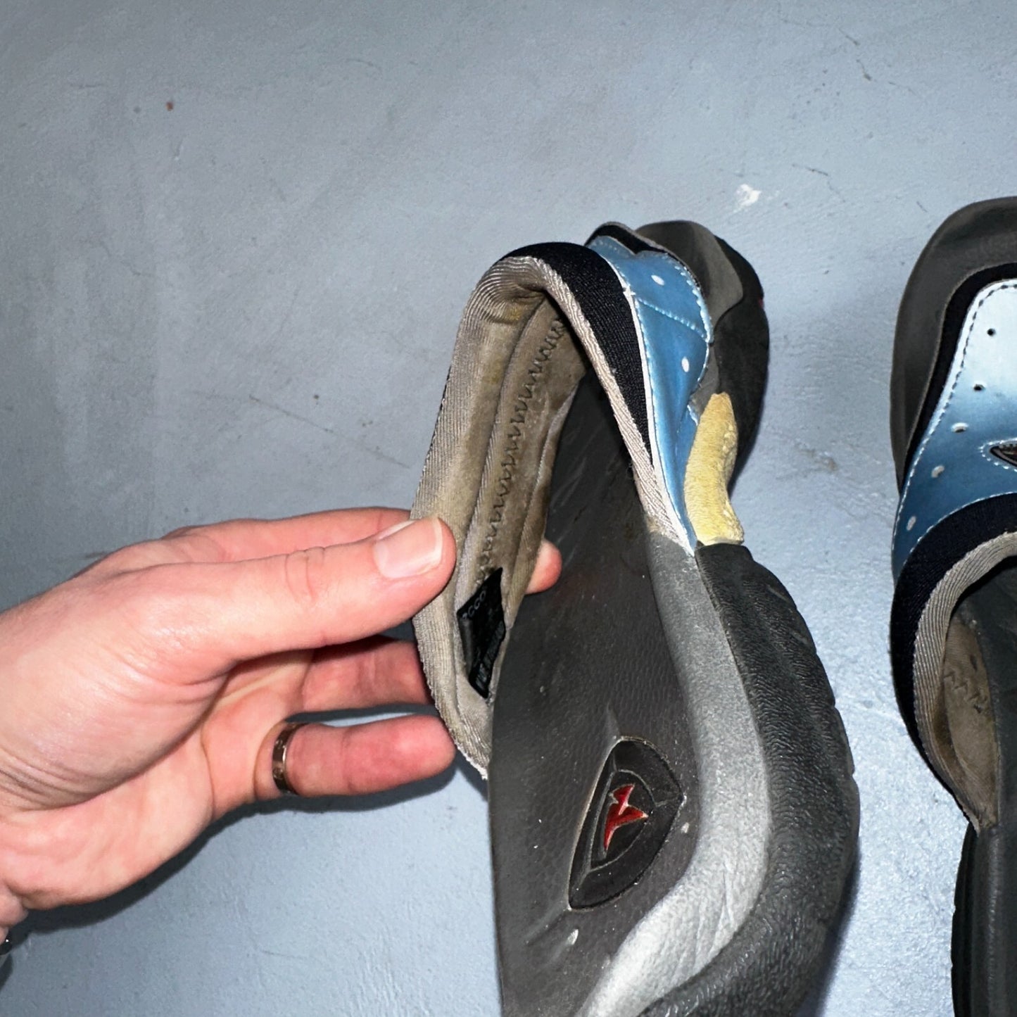 Ecco Unisex Blue Slide Comfort Style Sandals Size 36 Beach Summer Hiking Y2K