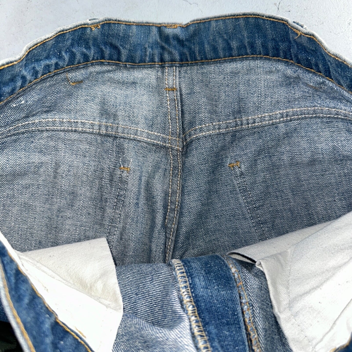 Levis 646 Vintage 70s USA Orange Tab Bootcut Flare Blue Bell Bottom Jeans 34x31