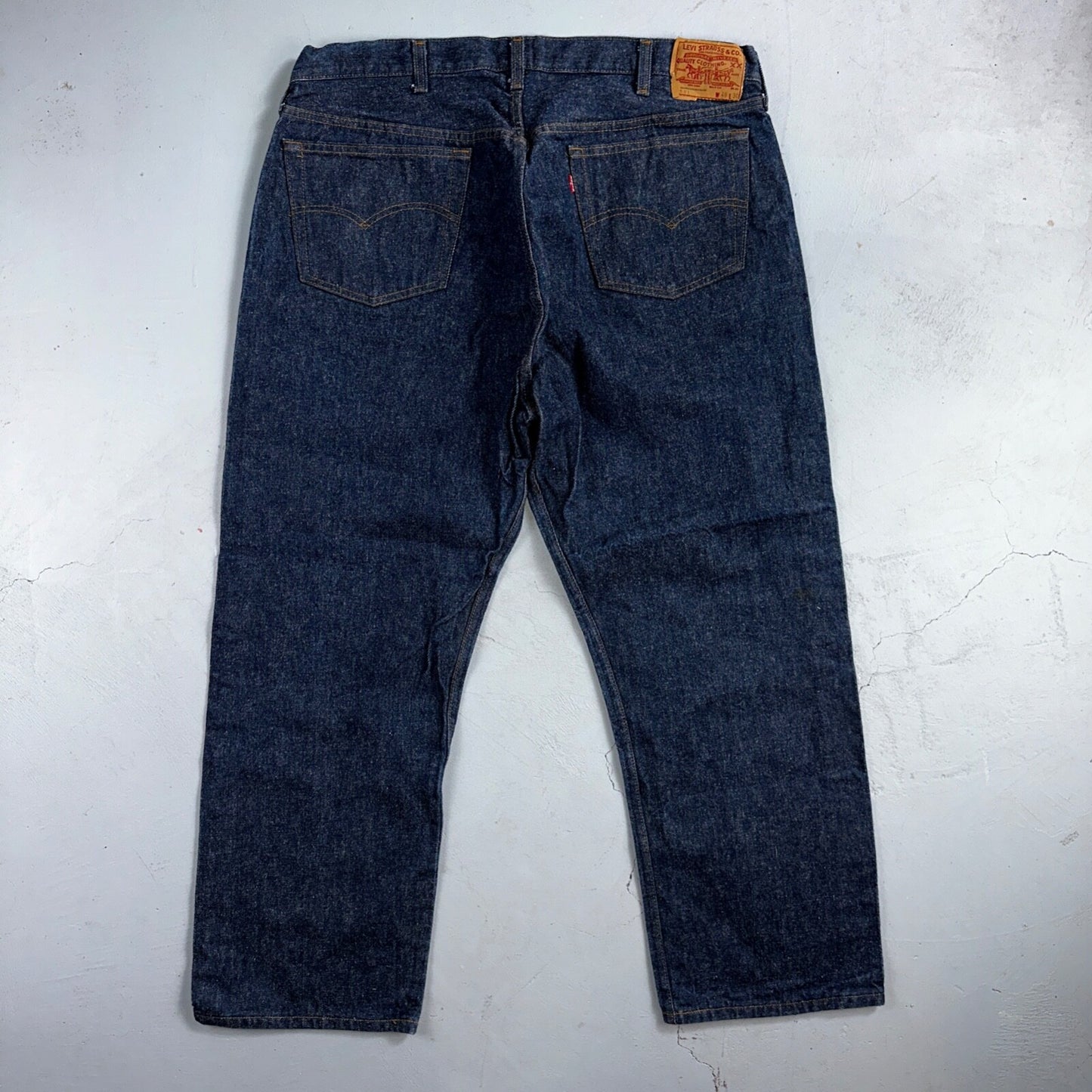 Levis 501 Vintage 80s USA XX Straight Leg Jeans Blue Dark Wash 46x30 Act 40x27