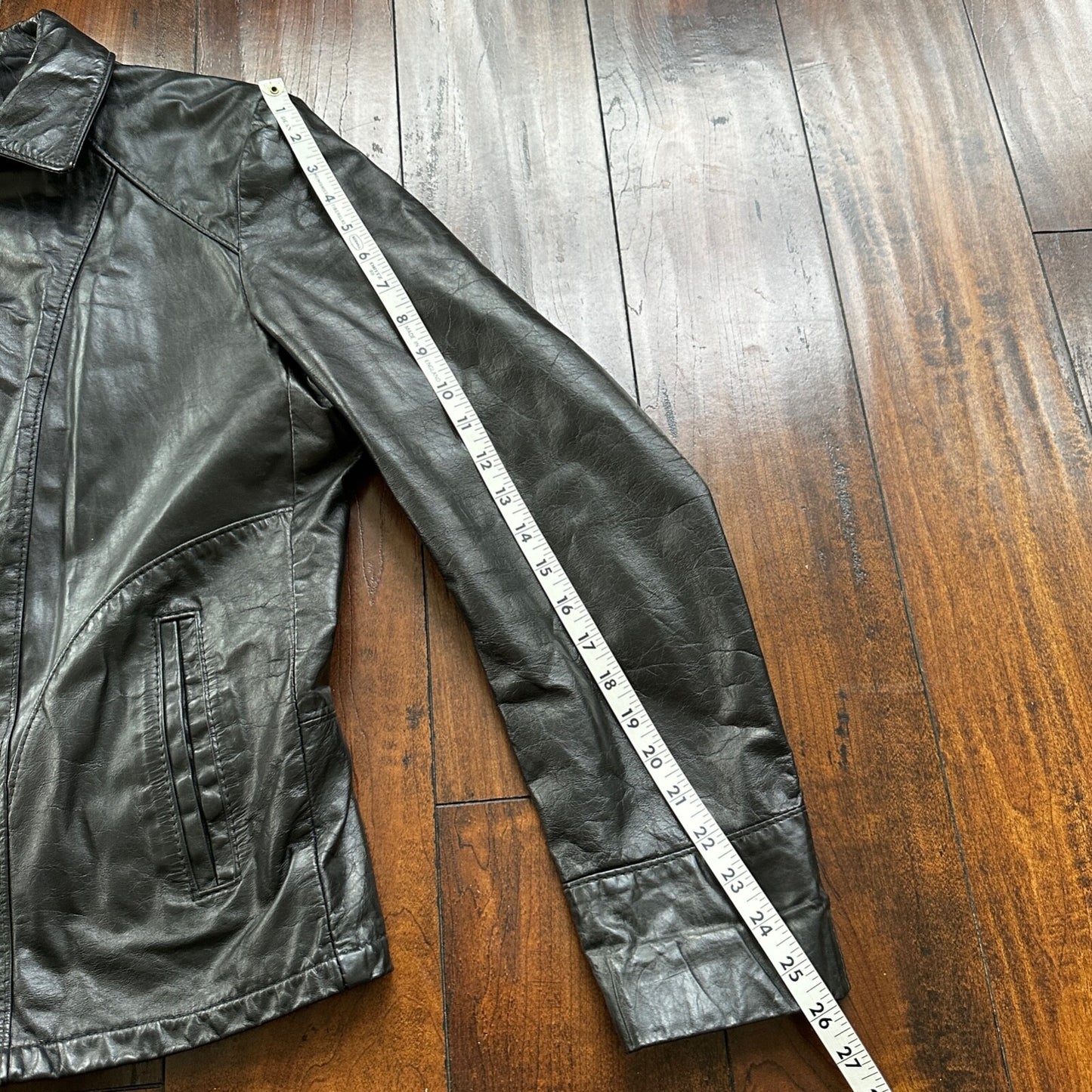 VTG 1950s Rockabilly Black Leather Talon Jacket Men 40 Zip 50s 60s 1960s Bike