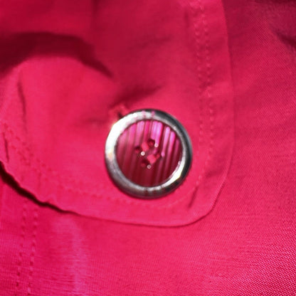 GUESS Pink Belted Peacoat Wmn Sz XS VTG Button Detail Zipper Trench Cute