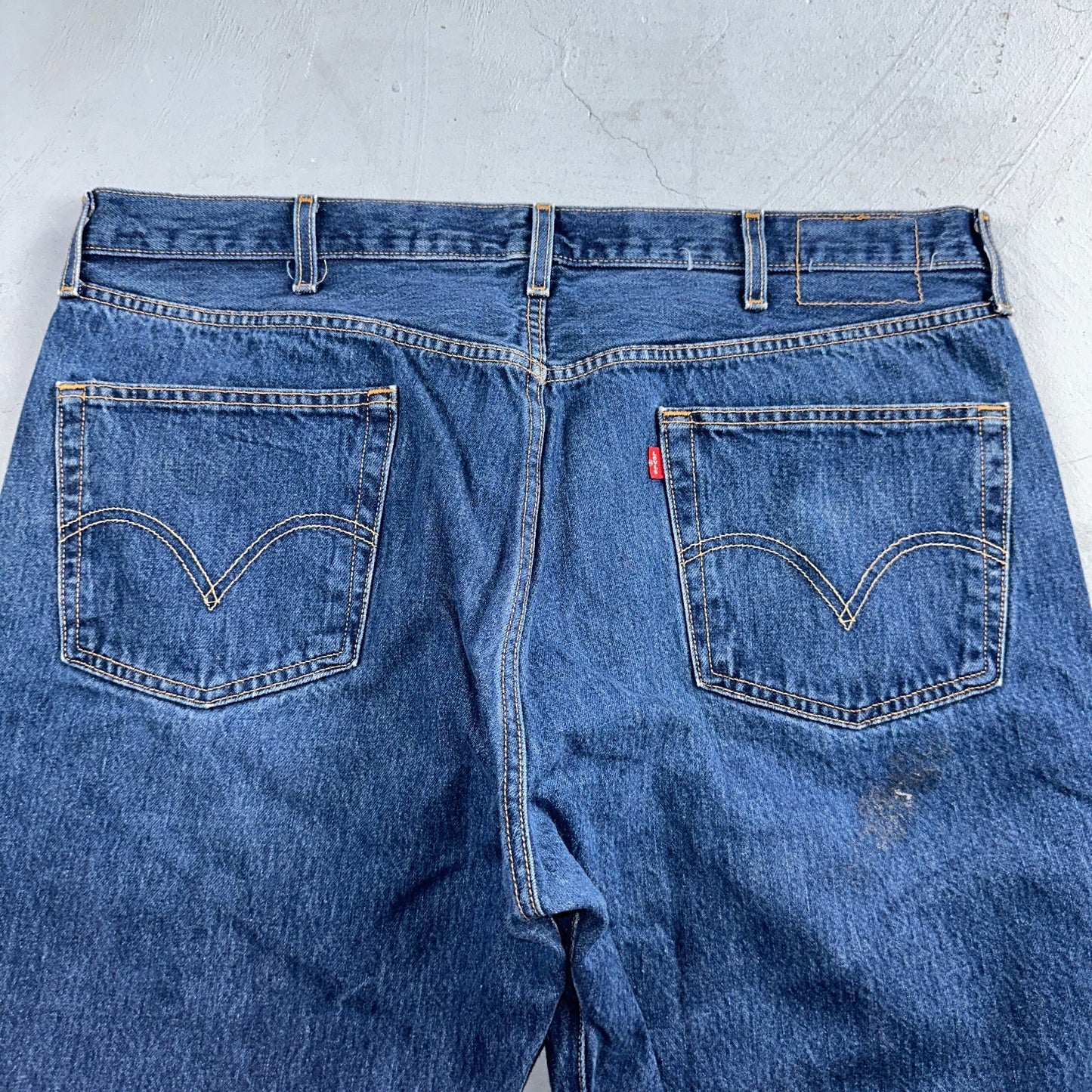 Levis 501 Vintage 90s Y2K XX Straight Leg Jeans Blue Med Wash 42x32 Act 40x29