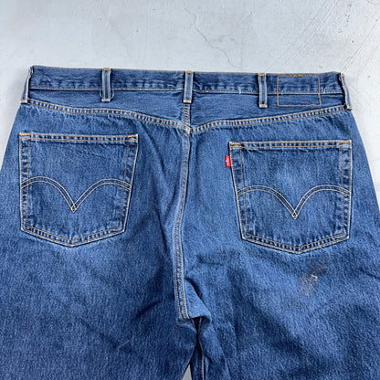 Levis 501 Vintage 90s Y2K XX Straight Leg Jeans Blue Med Wash 42x32 Act 40x29