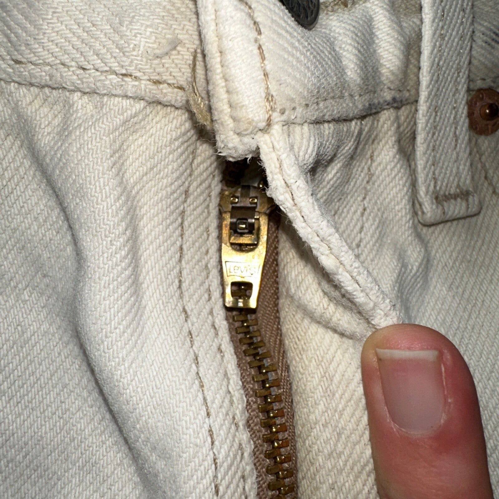 Levis 550 Vintage 90s USA Red Tab Jeans 32x34 White Wash 501 Act 30x32