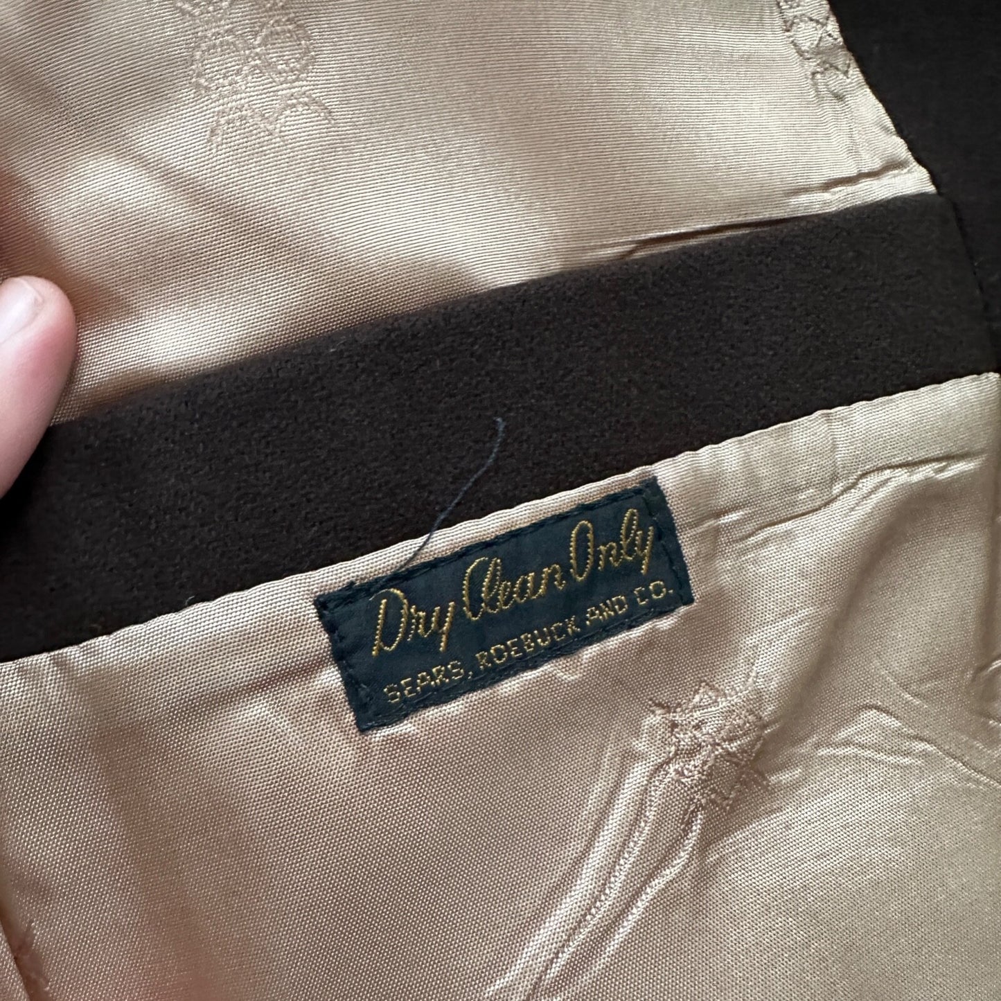 1960s 1970s Brown Sport Jacket VTG Mens Suit 44 36x28 Rockabilly Checkerboard