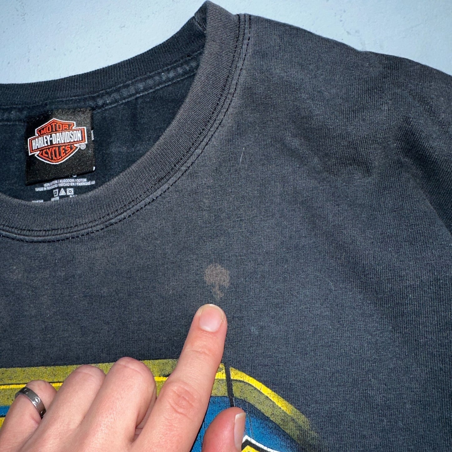 Harley Davidson Milwaukee Bound VTG T Shirt Y2K Black Motorcyle Travel Highway