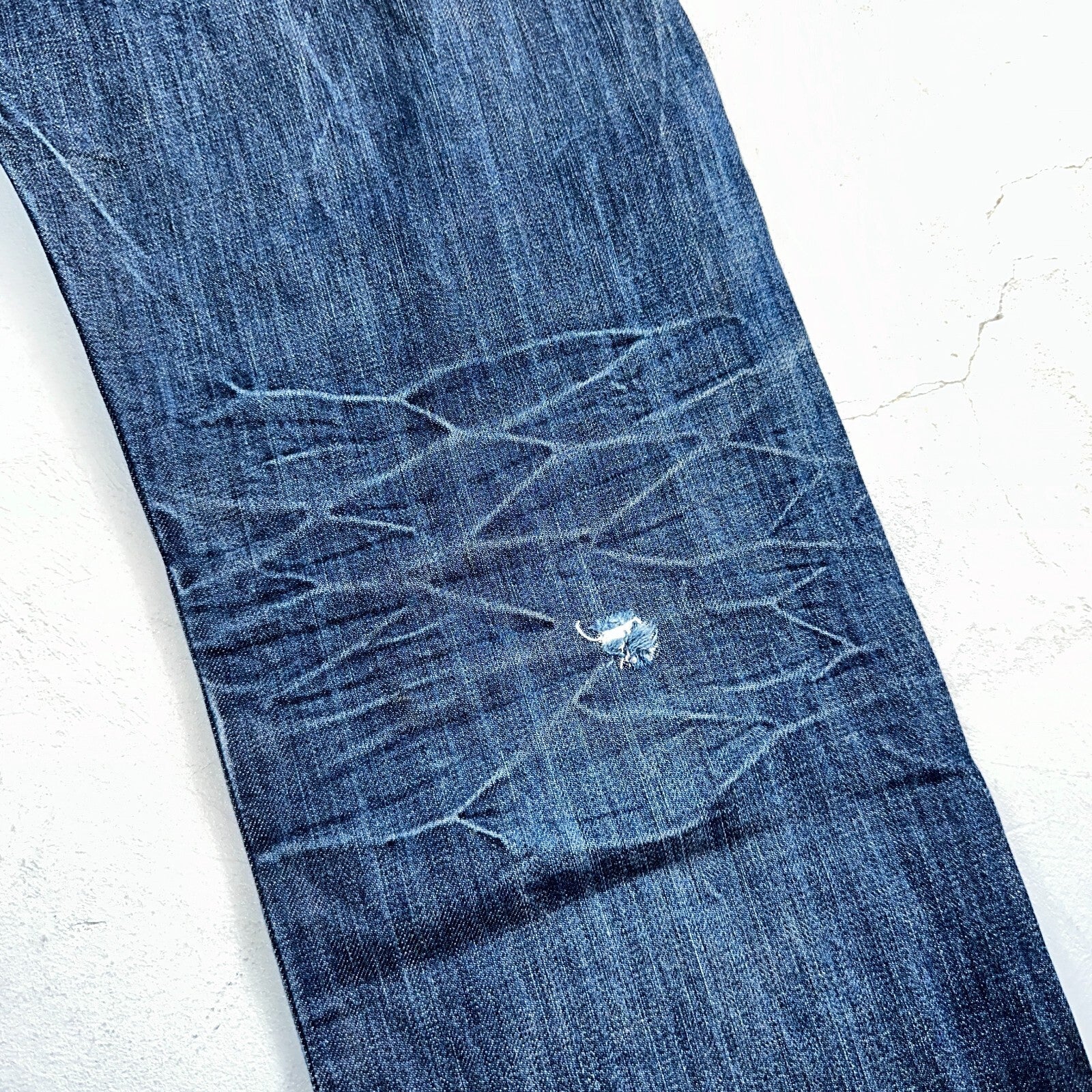 Levis 501 Y2K XX Straight Leg Jeans Blue VTG Whiskers Wash 36x32 Act 36x30