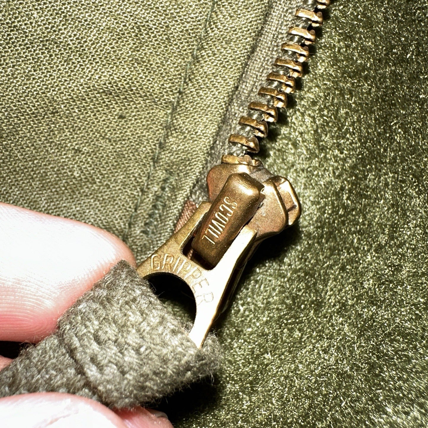 VTG 60s USN US Navy Military A-2 Intermediate Cold Weather Deck Jacket Stencil