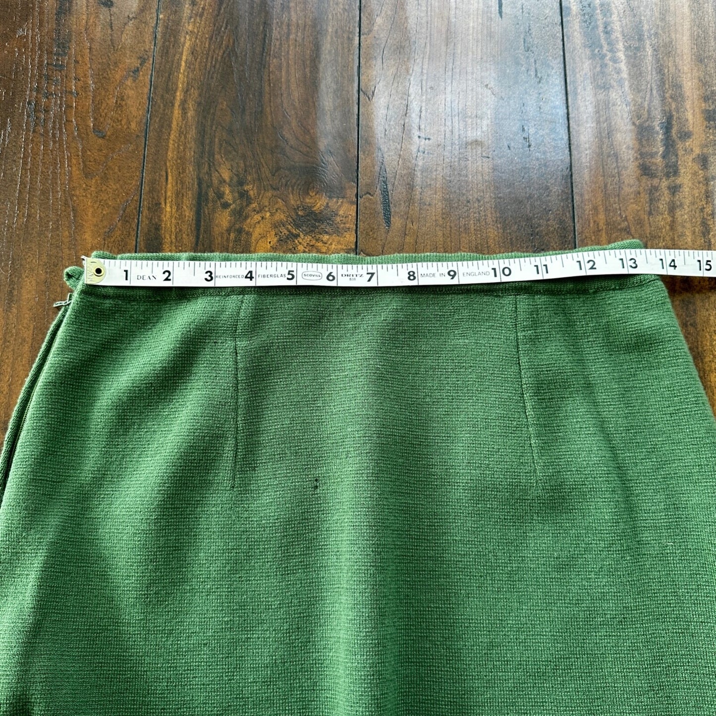 Vintage Lipman Wolfe & Co Green Wool Skirt Suit Womens Italy 100% 1960s 60s
