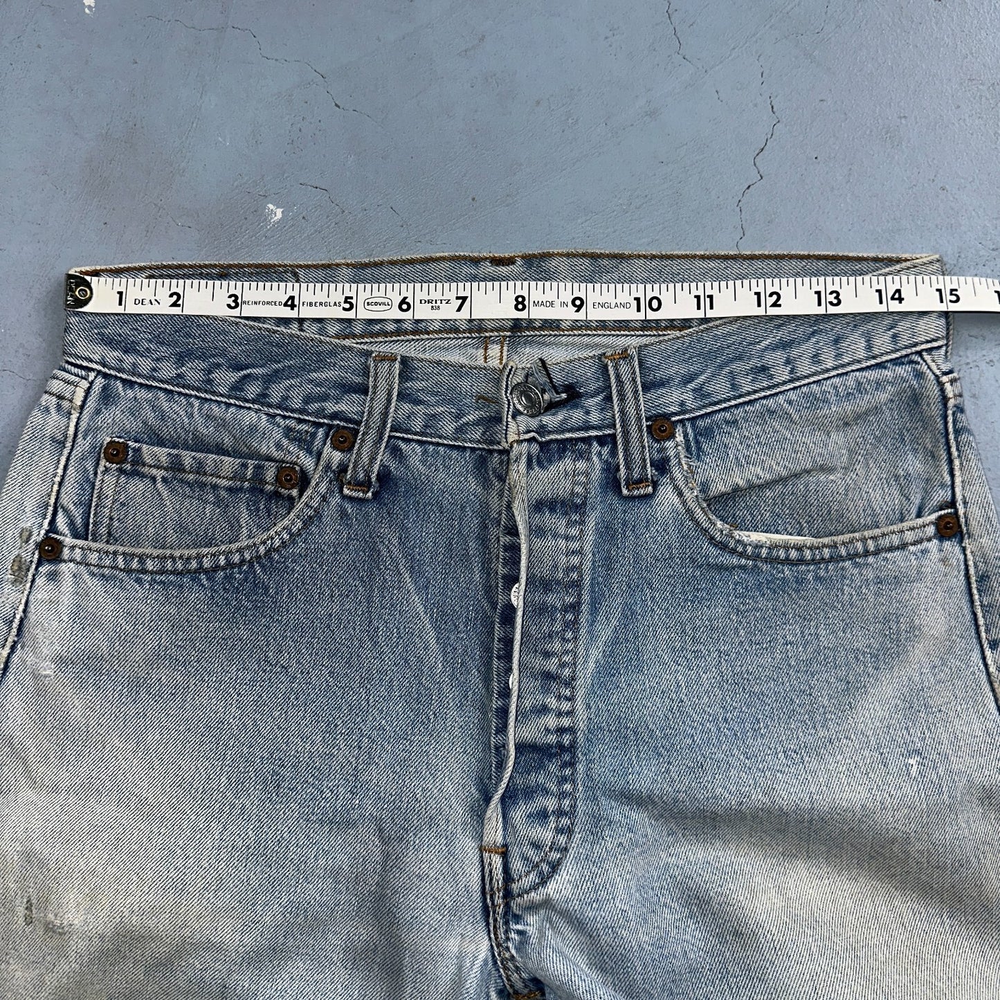 Levis 501 Vintage 80s Redline Selvedge USA XX Jeans Light Wash 1980s Act 30x26