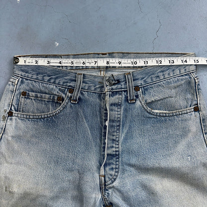 Levis 501 Vintage 80s Redline Selvedge USA XX Jeans Light Wash 1980s Act 30x26