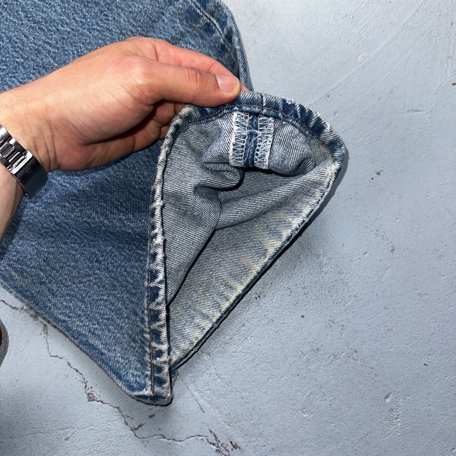 Levis 501 Vintage 90s Mex XX Straight Leg Jeans Blue Light Wash 56x32 Act 50x28