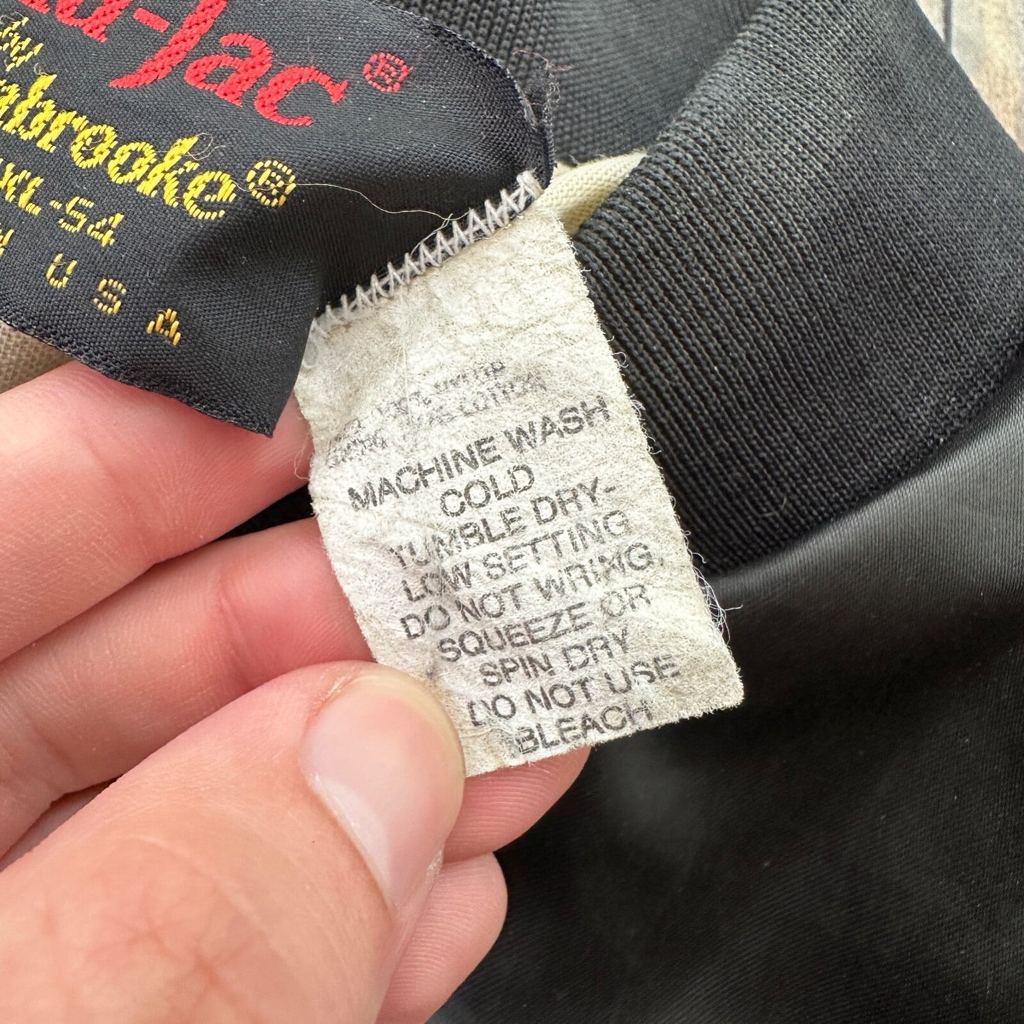 Vintage Pla-Jac By Dunbrooke Jacket 2XL Made in USA Black Snap HiTech