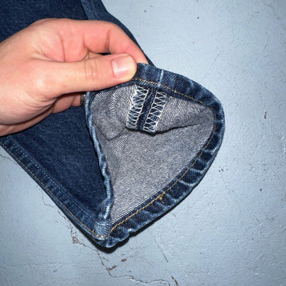 Levis 501 Vintage 90s USA XX Straight Leg Jeans Blue Dark Wash Act 24x29