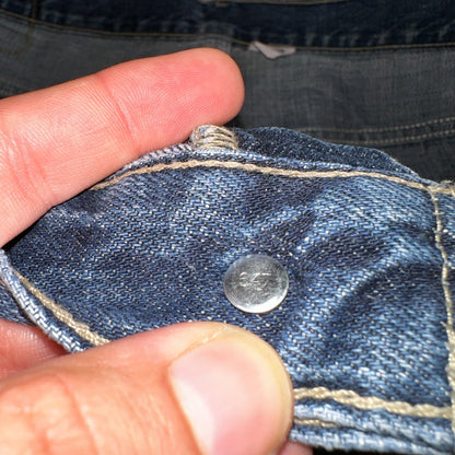 Levis 501 Vintage Y2K 90s XX Straight Leg Jeans Blue Med Wash 38x34 Act 39x34