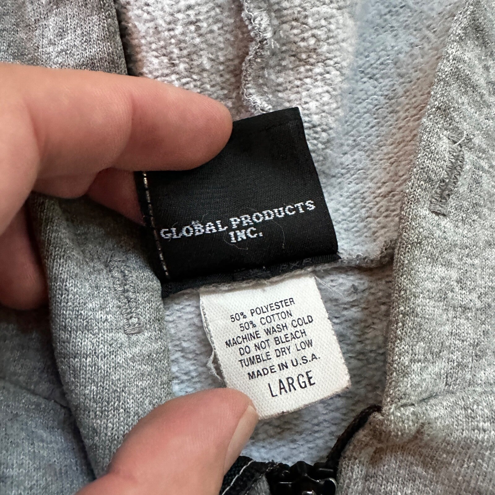 Vtg Harley Davidson Size L Women's Zip Up Hoodie USA 90s Eugene Oregon Bike